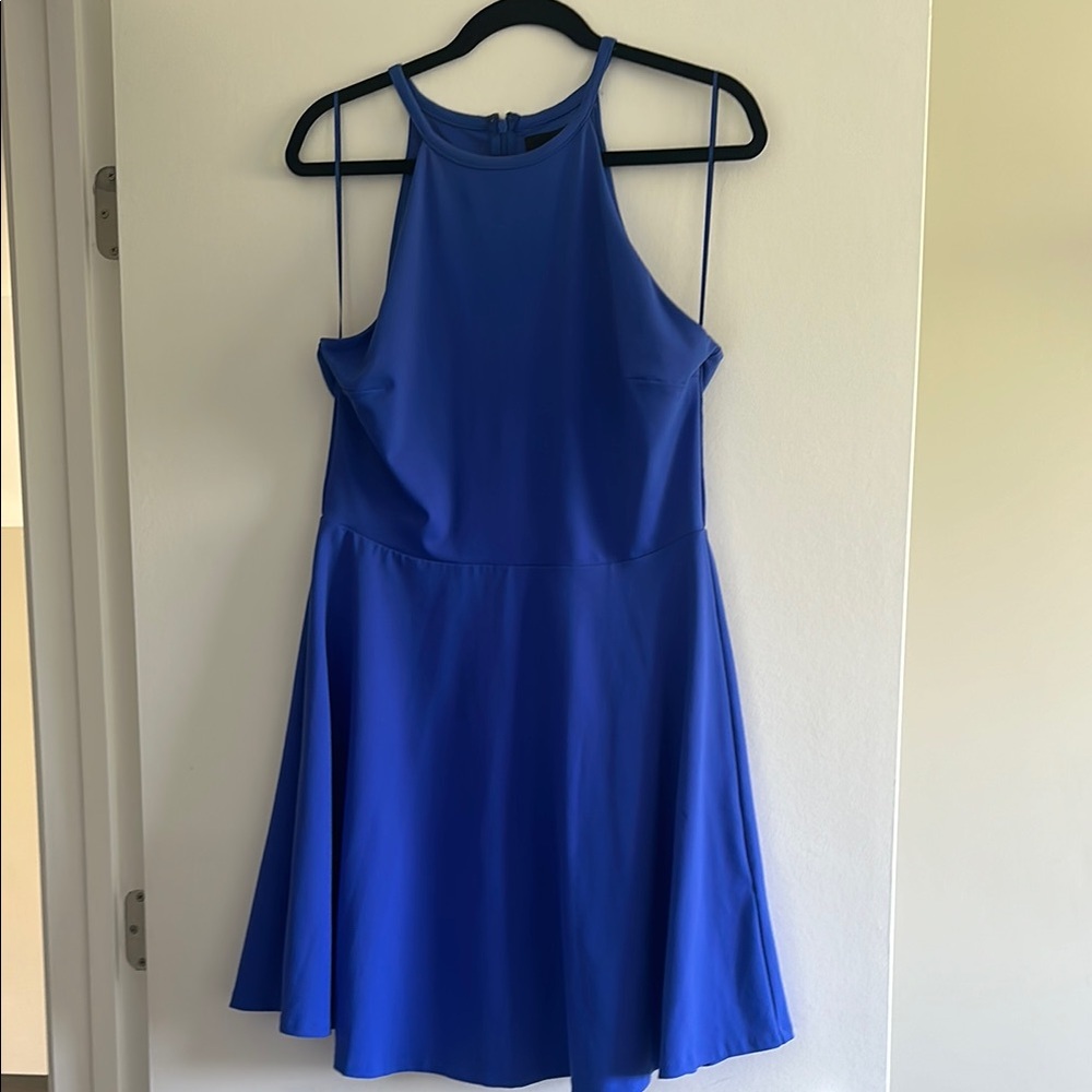 Cobalt Blue Halter Dress